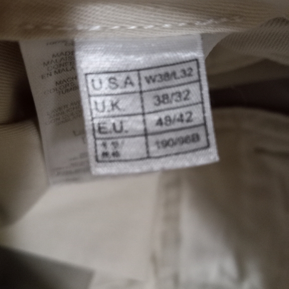 Brooks Brothers 38x32 Advantage Cotton Chino Elliot Khaki Pants - Picture 4 of 9